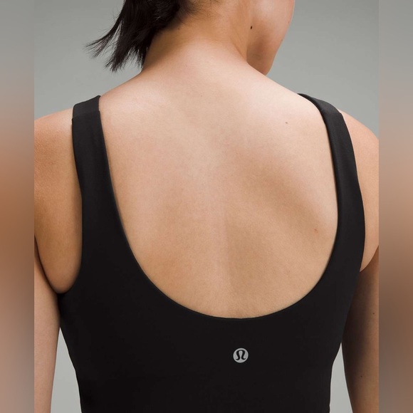 Lululemon SmoothCover Front Cut-Out Yoga Bra in Black - Picture 4 of 13